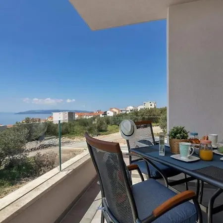 Apartman Meli Luka With Seaview Makarská Exteriér fotografie
