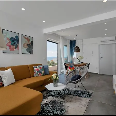 Apartman Meli Luka With Seaview Makarská Exteriér fotografie